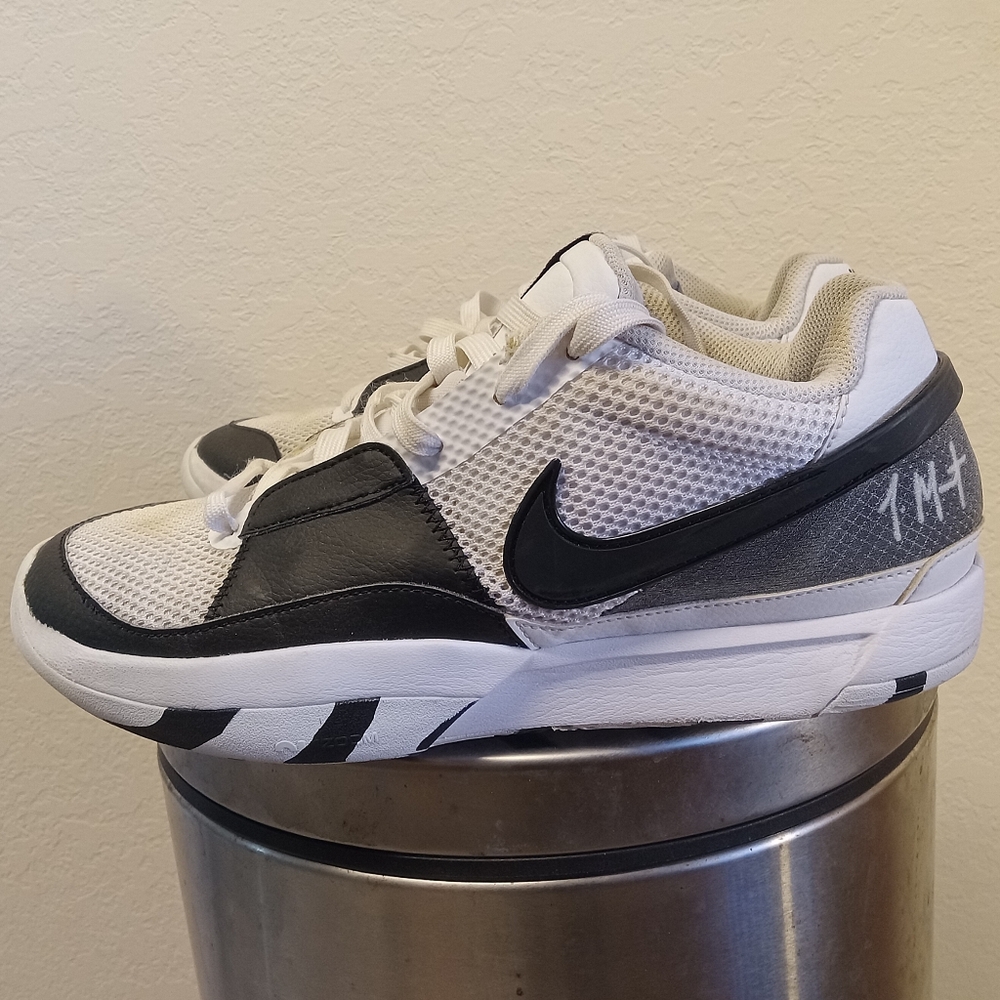 Nike Zoom Ja Morant Scratch 2.0 Mens 10 Shoes Basjetball Sneakers Low White Blac